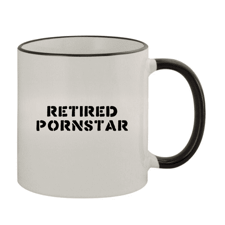 

Retired Pornstar - 11oz Colored Handle and Rim Coffee Mug Black