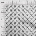 thumbnail image 2 of oneOone Rayon Gray Fabric Birds Rooster Sewing Material Print Fabric By The Yard 56 Inch Wide, 2 of 4