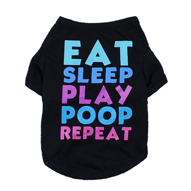 Irfora Camisa del perro Camisetas del perro Ropa del verano del resorte del perro Ropa impresa del animal doméstico Ropa del verano del animal doméstico para los perritos Irfora Camisa de manga corta