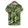 thumbnail image 4 of Mens Button Down Shirt Casual Summer Beach Blouse Plus Size Short Sleeve T Shirts, 4 of 5