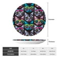 thumbnail image 2 of Gaeub Happy Kitten Faces Print Ceramic Plate,Dinner Plates,Bone China Decorative Plates with Display Stand,Art Ceramic Ornaments for Wall Hanging Decoration-10in, 2 of 6