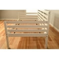 thumbnail image 5 of Kodiak Furniture Boho Wood Daybed in White Finish with Linen Aqua Mattress, 5 of 7