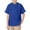 Blue, variant on LYHaoo Kids Boys Girls Short Sleeve Tee Shirt Button Front Closure Comfortable & Soft Fabric T Shirt Breathable Tshirts Regular Fit Sizes 5-6 Years Green