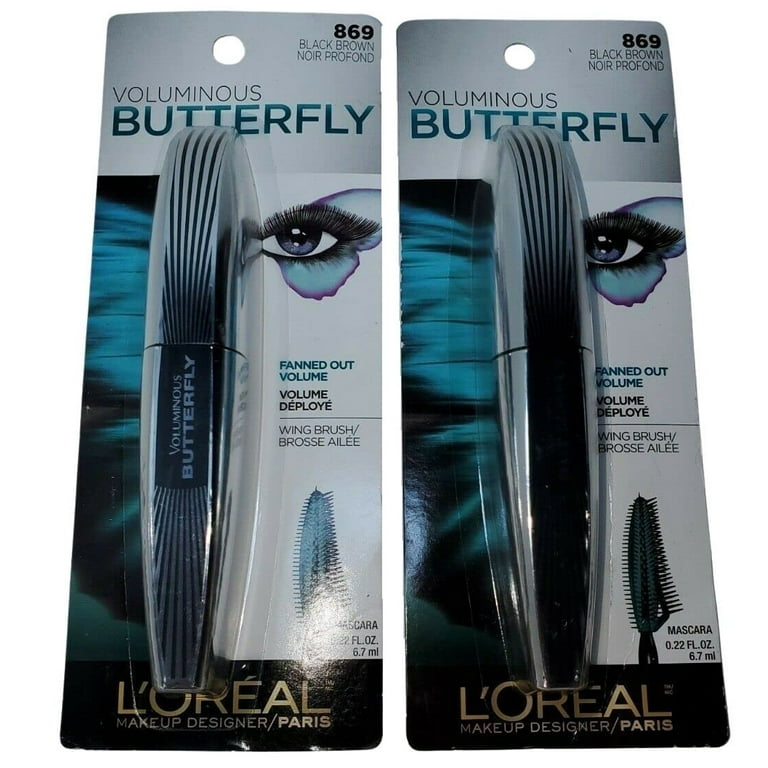 Loreal Voluminous Butterfly Black [869] 0.22 Oz (Pack 2) - Walmart.com