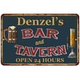 thumbnail image 1 of Denzel's Green Bar & Tavern Rustic Sign Decor 8x12 108120047642, 1 of 1