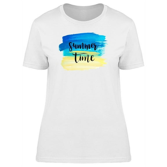 Summer Time Watercolor Sunset T-Shirt Women -Image by Shutterstock, Female XX-Large