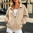thumbnail image 2 of Enjoytime Sweatshirt for Women Collared Long Sleeve Full Zip Up Jacket Comfy Casual Work Fashion Sweatshirts 2026, 2 of 6