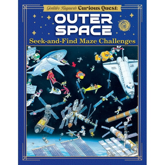 Outer Space Seek-And-Find Maze Challenge: 12 Absolutely Amazing Learn & Play Puzzle Quests?, (Hardcover)