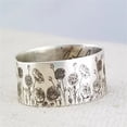 thumbnail image 7 of Clearance! Rings Kitecy Drawelry Personalized Birth Flower Ring Sterling Silver Engraved Month Floral 15 Wildflowers Daisy Finger Forever Love Wedding Promise Couple Rings Band Jewelry Gifts for Her, 7 of 7
