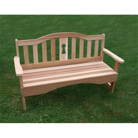 Creek Vine Designs WF8106CVD 6 ft. Cedar Keyway Garden Bench