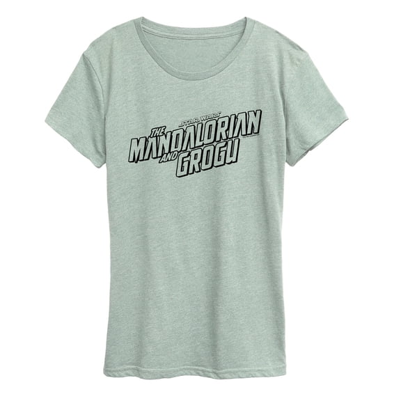 The Mandalorian And Grogu - Black Movie Logo - Women's Short Sleeve Graphic T-Shirt