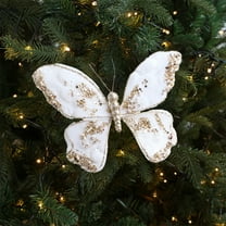Nilvkv 1pc Sparkling Butterfly Christmas Tree Accessory Clip for Flowers Wedding Festival Scene Props, Christmas Decorations, CHRlSTMAS-GlFTs