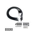 thumbnail image 1 of 8 mm Ignition Straight Boot Spark Plug Wires, Black, 1 of 1