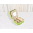 thumbnail image 6 of Unique Bargains Mini Travel Jewelry Box with Mirror Green, 6 of 7