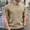 Khaki, variant on Mens Knit Polo Shirt Short Sleeve Textured Lightweight Casual Sweater Polo for Men Khaki