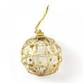thumbnail image 6 of Gold Wire Christmas Tree Balls Hanging Ornaments Decorations, 6pcs, 6 of 6