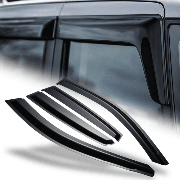M-AUTO Set of 4 Outside Mount Window Visor Deflector Rain Guards Smoke Tinted for 2018-2023 Hyundai Kona