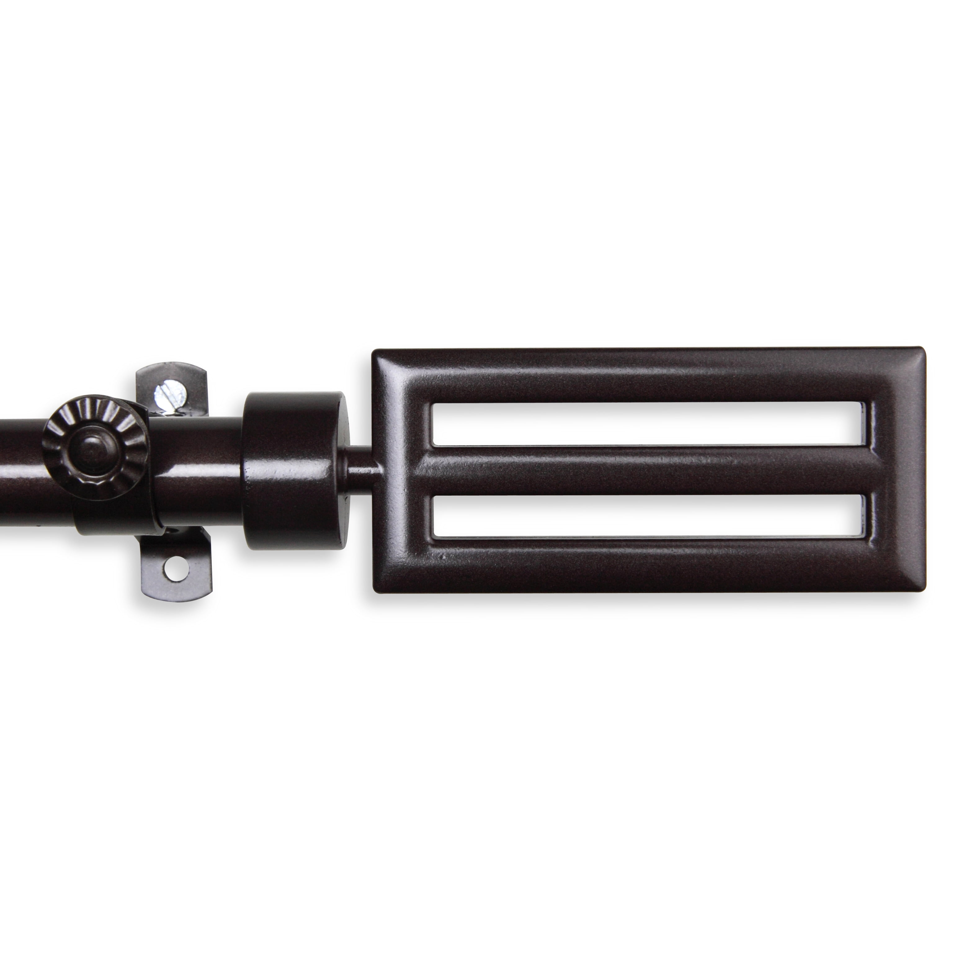 Mabel 13/16 inch dia. Curtain Rod 120-170" - Cocoa