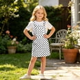 thumbnail image 2 of XAOFW Kids Girls Summer Dresses Sleeveless Polka Dot Printed Overalls Dress With Pocket Casual Suspender Dresses For Daily Wear Stylish 4-5 Years, 2 of 7