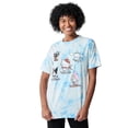 thumbnail image 4 of Hello Kitty & Friends Characters Skiing Women's Blue Cloud Wash Crew Neck Short Sleeve T-shirt-XXL, 4 of 7