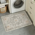thumbnail image 2 of BERTHMEER 2'x3' Small Gray Taupe Area Rugs Washable Throw Rugs for Entryway Kitchen Doorway Entrance Indoor Traditional Doormats Non-slip Washable Rugs, 2 of 6