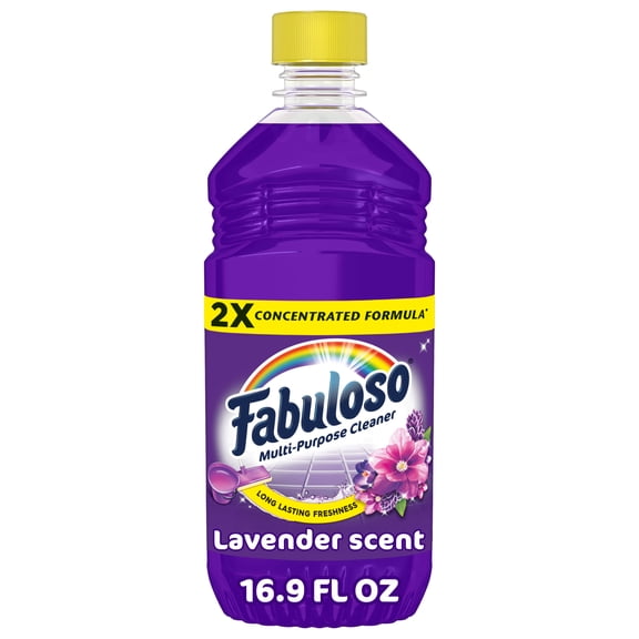 Fabuloso 2X Multi-Purpose Cleaner, No Rinse Floor Cleaner, Lavender Scent, 16.9 fl oz