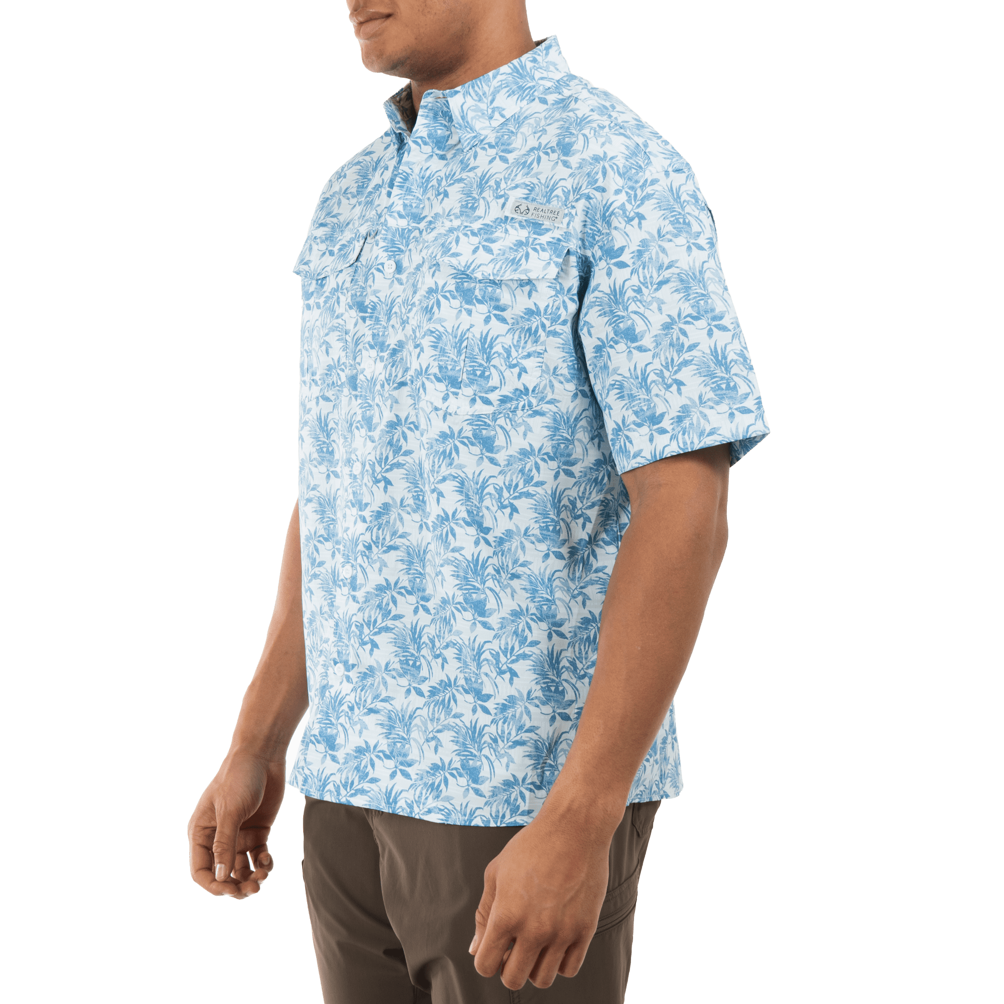 Realtree Men's Tribal Lagoon Large Short Sleeve Guide Shirt
