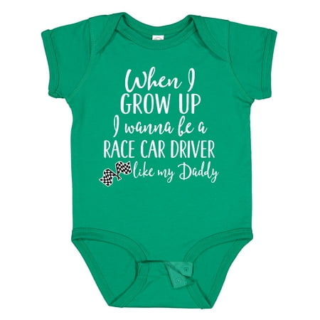 

Inktastic Future Race Car Driver Like Daddy Gift Baby Boy Bodysuit
