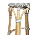 thumbnail image 4 of Butler Specialty Company Tobias Rattan Round 24" Counter Stool - Gray And White, 4 of 5