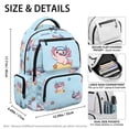 thumbnail image 5 of Pzuqiu Cute Axolotl Kids Backpack Large Capacity 17 Inch School Bags Soft Padded Breathable Straps Lightweight Bookbags with Side Pockets for Daily School Travel Age 8-18, 5 of 7