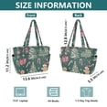 thumbnail image 4 of FORMRS Tote Bag for Women Quilted Large Capacity Travel Work Carry On Shoulder Handbag, Red Christmas Gingerbread, 4 of 7