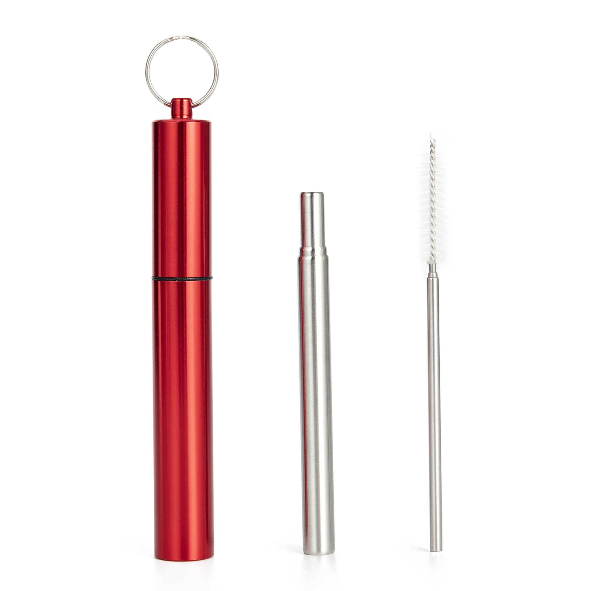 SAYFUT 9.07 Inches Collapsible Reusable Straws with Case Holder