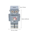 thumbnail image 2 of Robot Piggy Bank Girls Money Bank Coin Bank Kids Toy Home Decor Birthday Gift, 2 of 7
