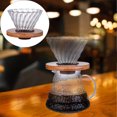 thumbnail image 3 of ziyahi Clear Glass Coffee Dripper Drop Over Funnel for Coffee Small, 3 of 9