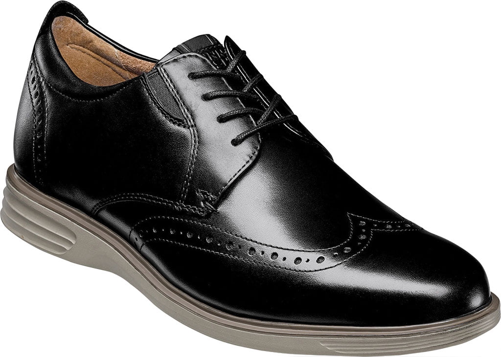 Wingtip Oxford Black Leather 