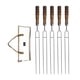 thumbnail image 5 of Brochetas para la parrilla Brochetas de metal para brochetas para pollo BBQ Utensilios de cocina Tenedores para barbacoa blancos Cola Brochetas para asar, 5 of 8
