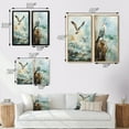 thumbnail image 4 of Designart "Simplicity Seabirds Rising" Coastal Beach Sand Framed Wall Art Set Of 2 - Green Beach Framed Wall Art Set Of 2, 4 of 7