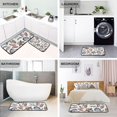 thumbnail image 4 of Beatiful Colorful Paisley Flowers Kitchen Mats Set 2 Piece Non Slip Floor Foam Rugs Cushioned Soft Waterproof Carpet Runner for Dining Room Bathroom Laundry, 4 of 7