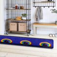 thumbnail image 4 of SKYSONIC 2'X6' Valentine's Night Cats Runner Rug with Rubber Backing, Rainbow Star Non Slip Entryway Rug Runner Washable Soft Area Rug Carpet for Hallway Bedroom Kitchen Decor, 4 of 6
