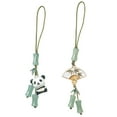 thumbnail image 6 of Stylish Cyan Pandas/Fan Phone Lanyard Trendy Han Costume Pendants Fashion Joint Phone Charm Straps Ornaments, 6 of 9
