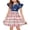Red, variant on CCRFTGI 4th of July Flutter Sleeve Dresses for Kids Girls Size 10-12 Cute American Flag Stars Summer Crew Neck America 250 Flag Girls Fashion Dresses Light Blue 9-10 Years