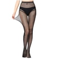 thumbnail image 2 of Aloohaidyvio Tights Clearance Lace Patterned Tights Fishnet Floral Stockings Small Hole Pattern Leggings Tights Net Pantyhose Black, 2 of 5