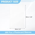 thumbnail image 2 of Uxcell 100 Pcs Photocard Sleeves, 61 x 91mm Kpop Card Protector Holder, White, 2 of 5
