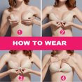 thumbnail image 6 of LELINTA Strapless Bra Push up Reusable Silicone Women Self Adhesive Sticky Backless Dresses and Wedding Party Bra, Multiple Styles and Sizes, Beige/ Black/ Grey, 6 of 6