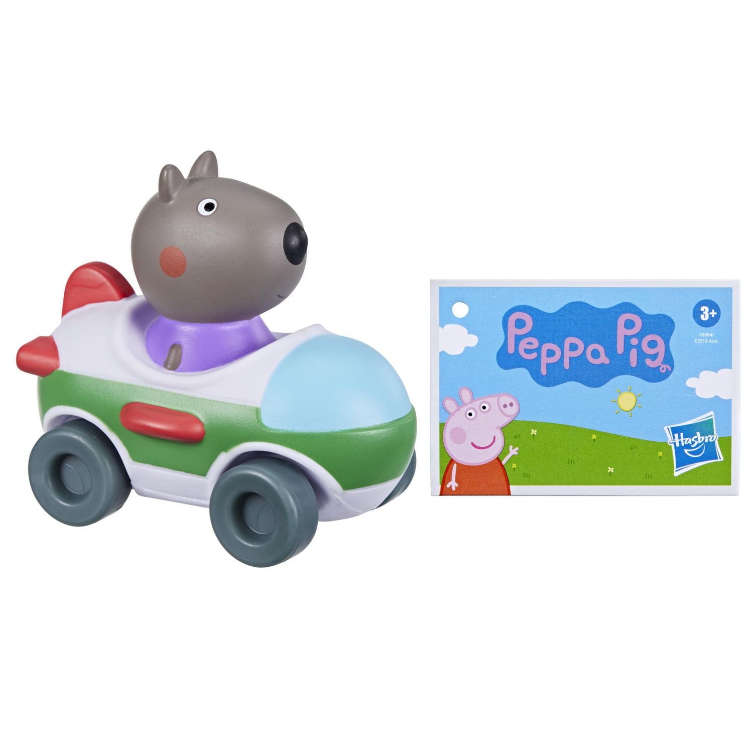 Peppa Pig Petits véhicules, Papy Rabbit en un avion, véhicule avec roues mobiles, jouet préscolaire pour enfants, dès 3 ans