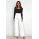 thumbnail image 5 of Pantalones Palazzo de Pierna para Mujer, con Cinturón, Cintura Alta, Informales, Holgados, Largos y con Bolsillos. S, 5 of 10