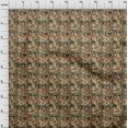 thumbnail image 4 of oneOone Rayon Brown Fabric Abstract Floral Sewing Craft Projects Fabric Prints By Yard 56 Inch Wide-2ra, 4 of 5