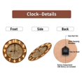 thumbnail image 7 of Luxury Illuminated Wall Clock Roman Numerals Decor 10-Inch Silent Wooden Wall Clock, Battery Operated (AA Batteries Not Included), Artistic Home Decor, 7 of 7