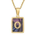 thumbnail image 1 of 26 English Letters (A-Z) Necklace For Women Titanium Steel Stainless Steel Pendant Necklace Pearl Shell Oil Drop Necklace As Gift For Wife , Daughter, Friend, 1 of 7
