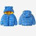 thumbnail image 2 of Fesfesfes Hooded Jackets Toddler Baby Boys Girls Autumn Winter Cotton Padded Jacket Zipper Jacket Coat, 2 of 9